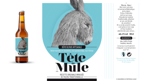 Bière Tête de Mule blonde 33 cl