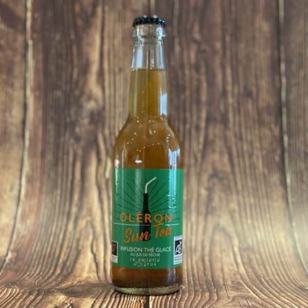 Thé froid artisanal à la pêche
